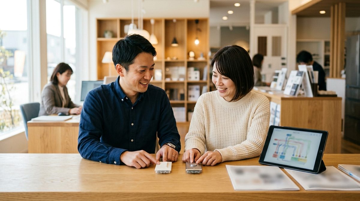 三路スイッチ配線方法を基礎から図解を確認する様子